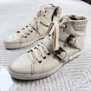 Mark Nason Lounge High Top Sneakers Mens 11 Leather Skater Rocker Goth VTG Y2K